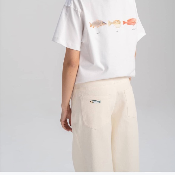 Wide-Leg White Pants - Picture 2 of 7